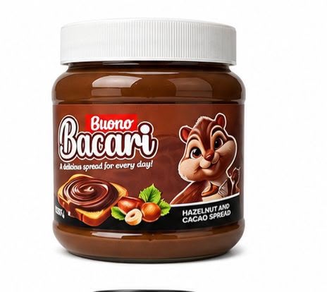 BUENO BACARI CREMA DI NOCCIOLA 350 G/12 PZ