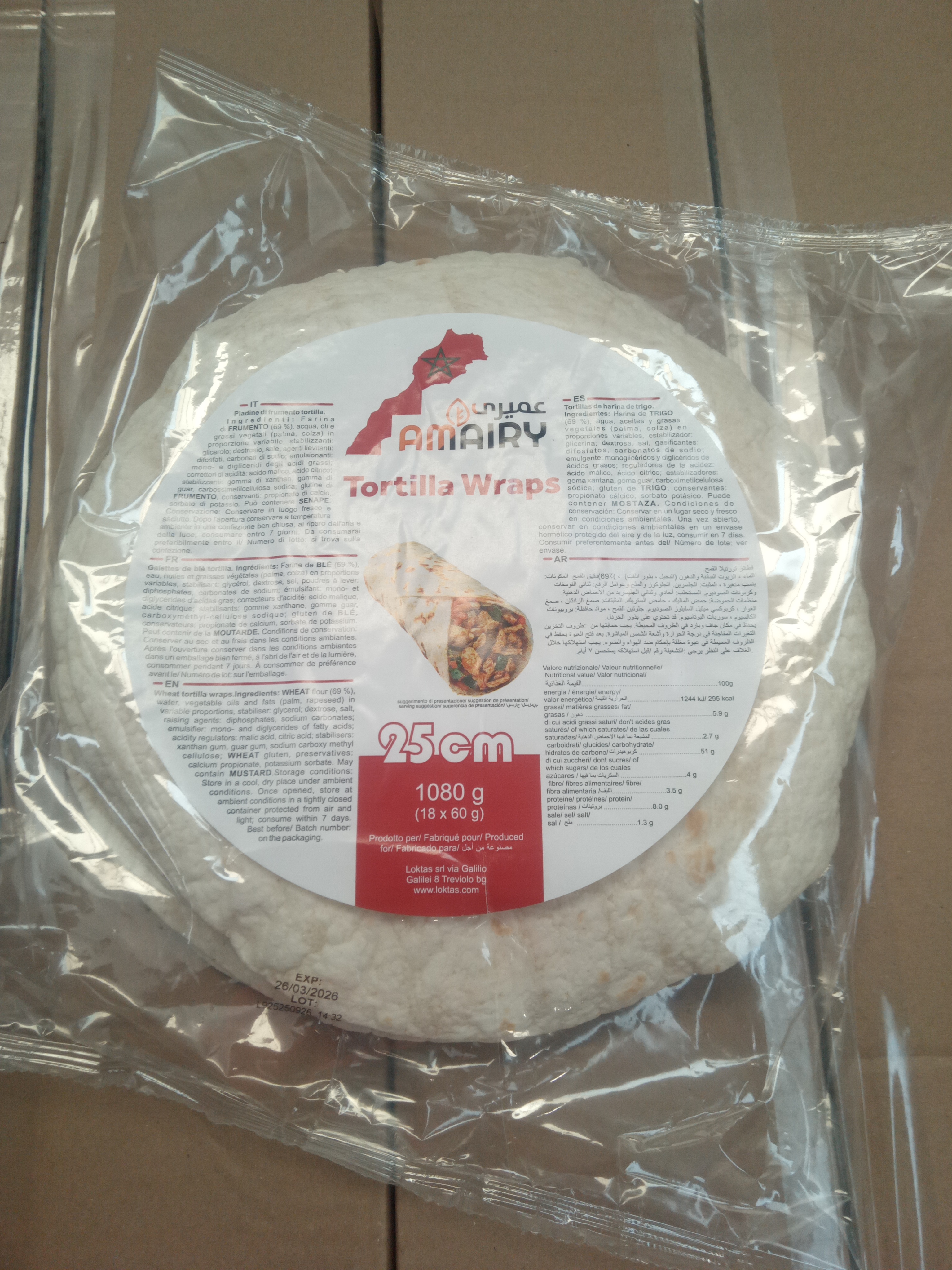 TORTILLA AMAIRY 25CM