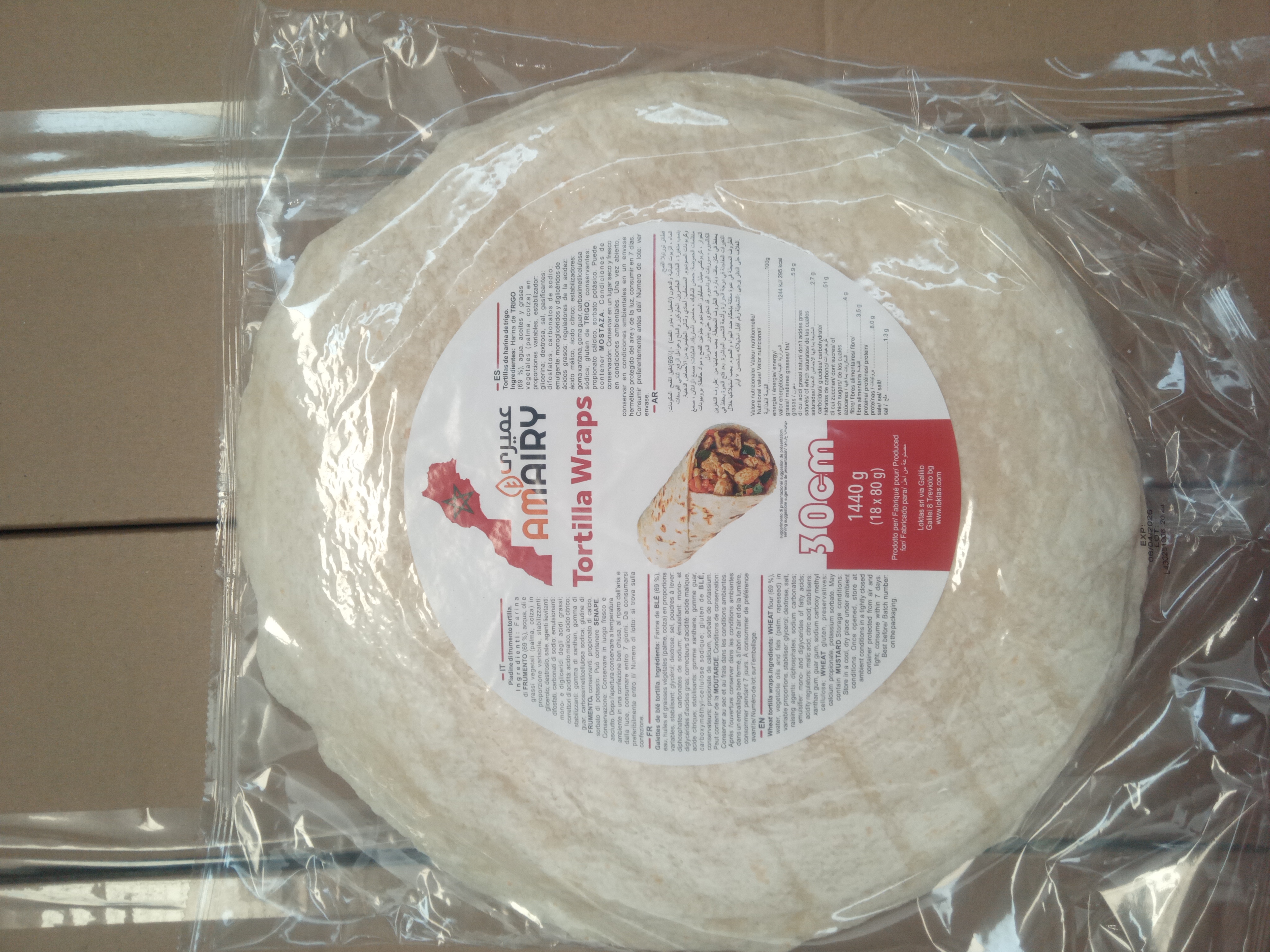 TORTILLA AMAIRY 30CM