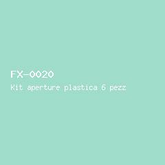 Kit aperture plastica 6 pezzi #20