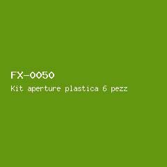 Kit aperture plastica 6 pezzi #50