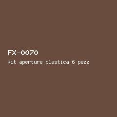 Kit aperture plastica 6 pezzi #70