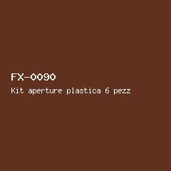 Kit aperture plastica 6 pezzi #90