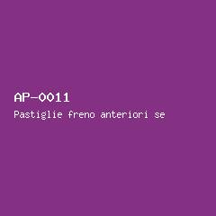 Pastiglie freno anteriori set #11
