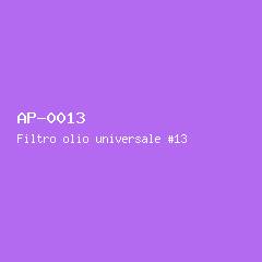 Filtro olio universale #13