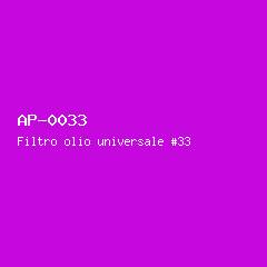 Filtro olio universale #33