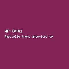 Pastiglie freno anteriori set #41