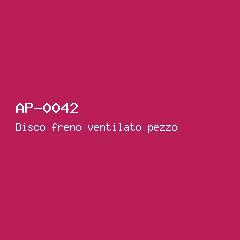 Disco freno ventilato pezzo #42