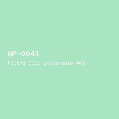 Filtro olio universale #43