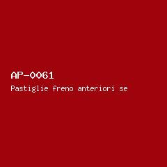 Pastiglie freno anteriori set #61