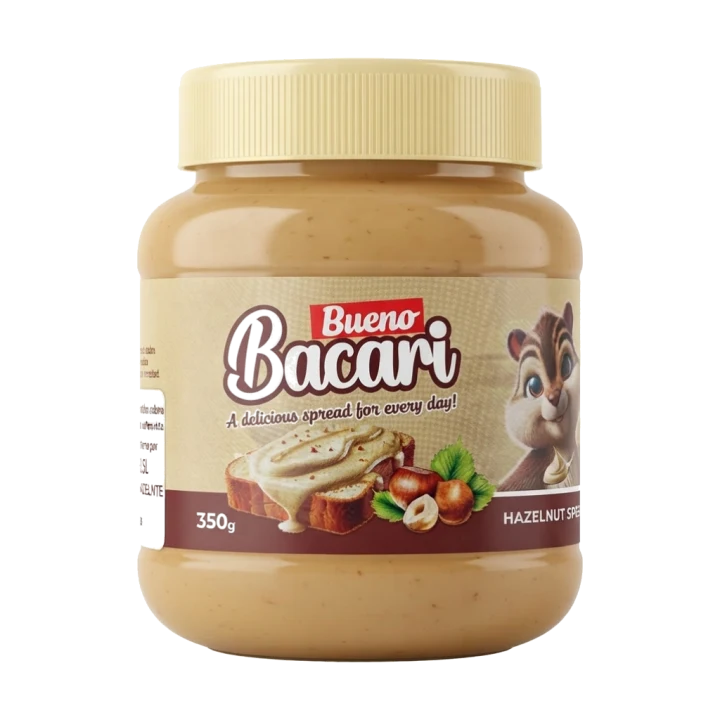 Bacari Bueno Hazelnut Spread 350g – Creamy Hazelnut Cream