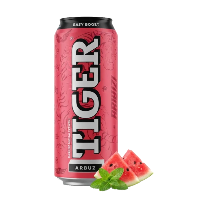 Tiger Energy Drink Watermelon (Arbuz) 500ml – Refreshing Energy