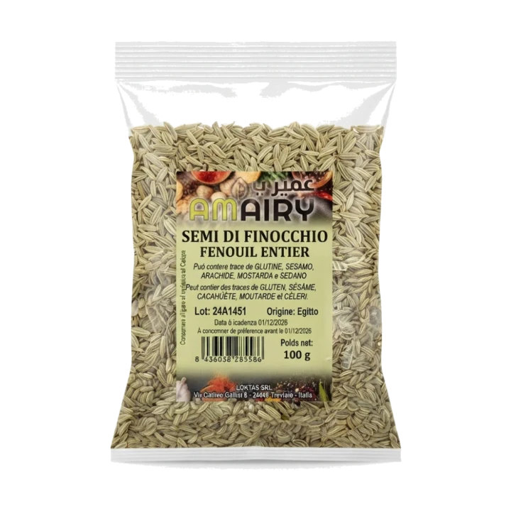 Fennel Seeds 100g – Aromatic Whole Seeds for Cooking & Tea