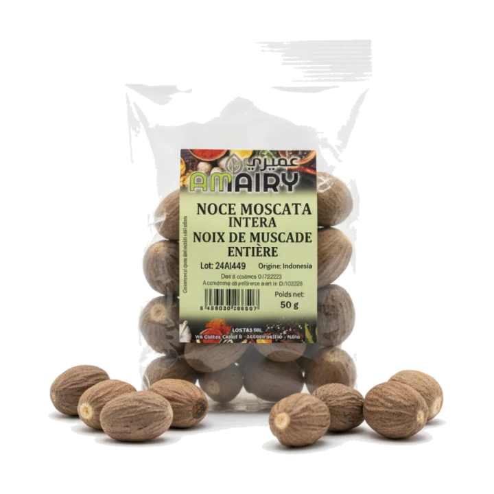 Amairy Whole Nutmeg 50g – Aromatic Spice for Cooking & Baking