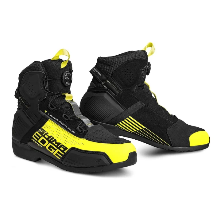 Boots motorcycle short Shima Edge Vent Men black-fluo yellow