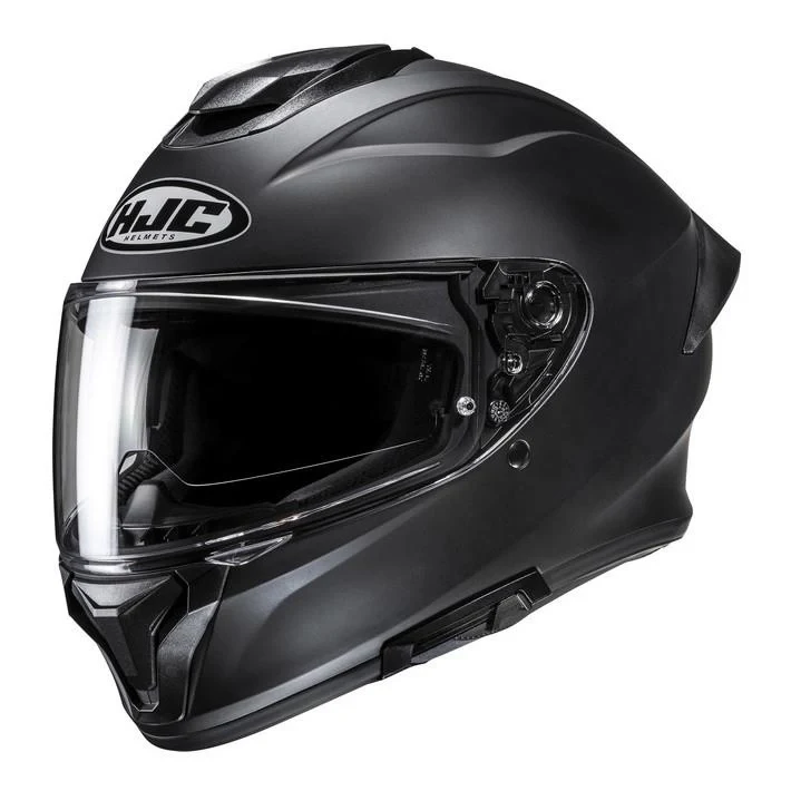 Full-face helmet HJC C71 SOLID SEMI FLAT BLACK black matt