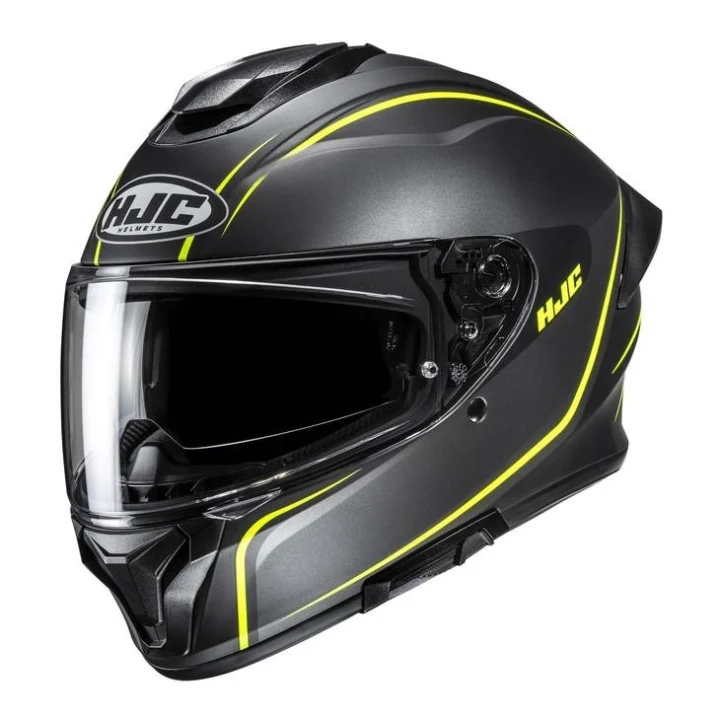 Full-face helmet HJC C71 QUEZ BLACK/YELLOW black yellow