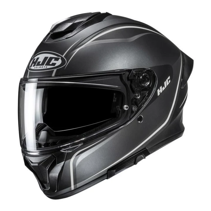 Full-face helmet HJC C71 QUEZ BLACK/GREY black grey