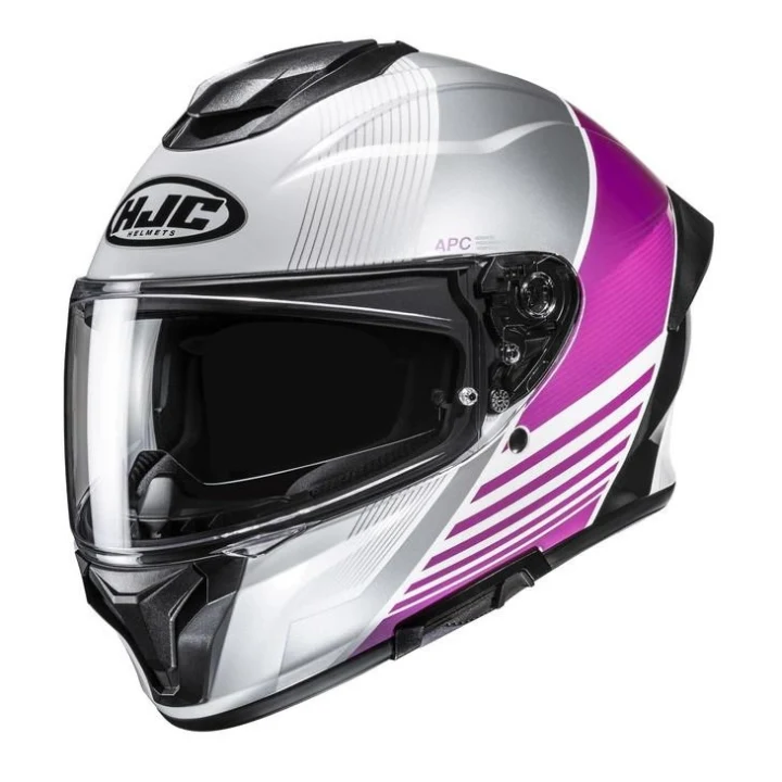 Full-face helmet HJC C71 MORIX WHITE/PINK white pink
