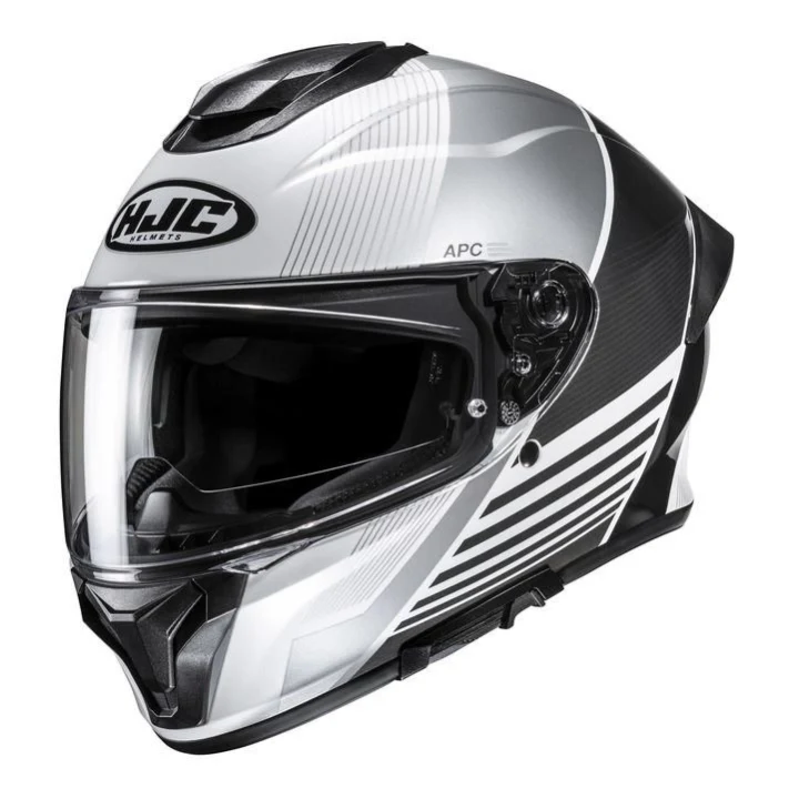 Full-face helmet HJC C71 MORIX WHITE/BLACK white black