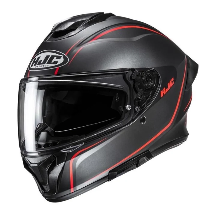 Full-face helmet HJC C71 QUEZ BLACK/RED black red