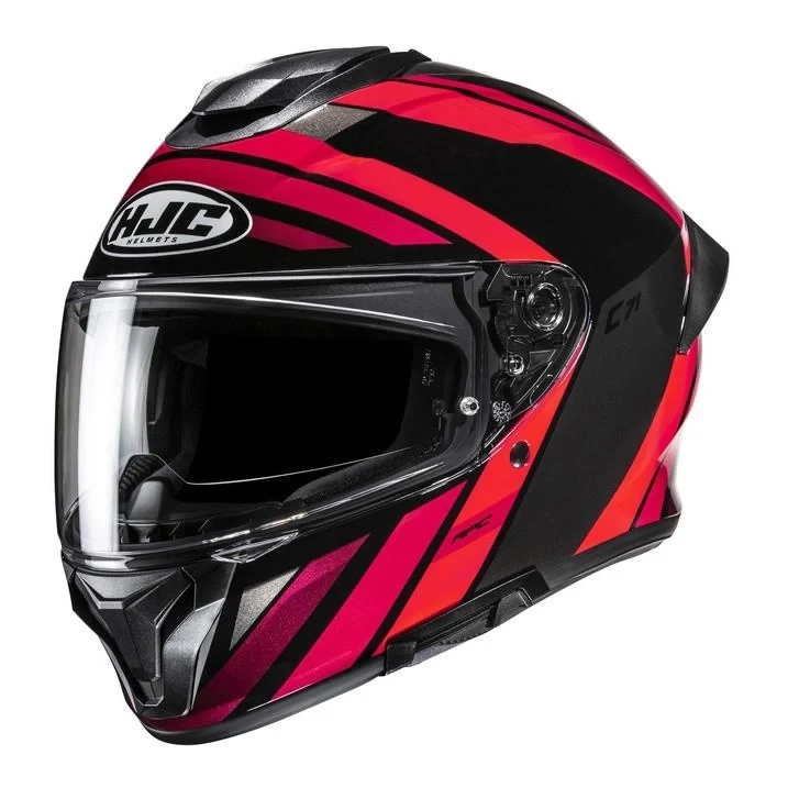 Full-face helmet HJC C71 FABER RED/BLACK red black
