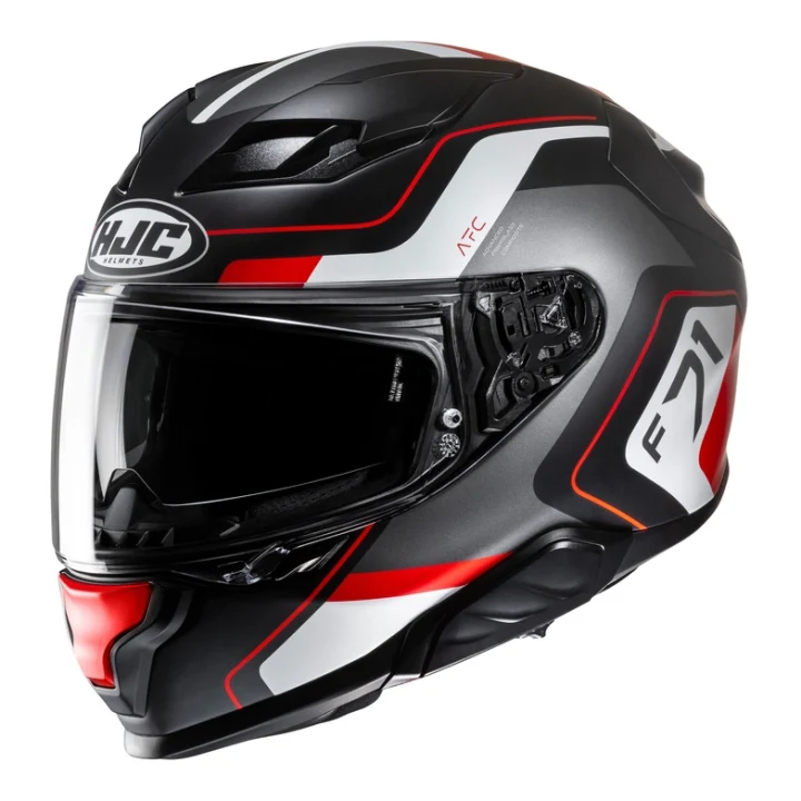 Full-face helmet HJC F71 ARCAN BLACK/RED grey red black white