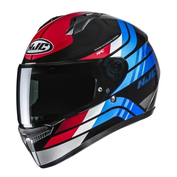 Full-face helmet HJC C10 HIPER BLACK/RED black red