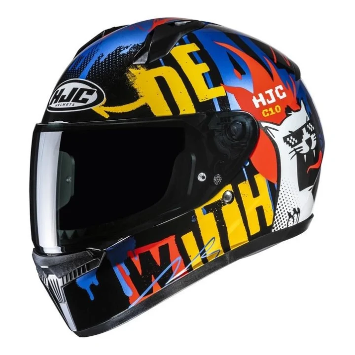 Full-face helmet HJC C10 FOP BLACK/BLUE black blue