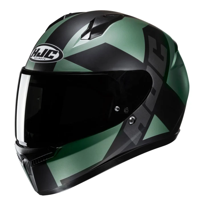 Full-face helmet HJC C10 TEZ GREEN/BLACK green black
