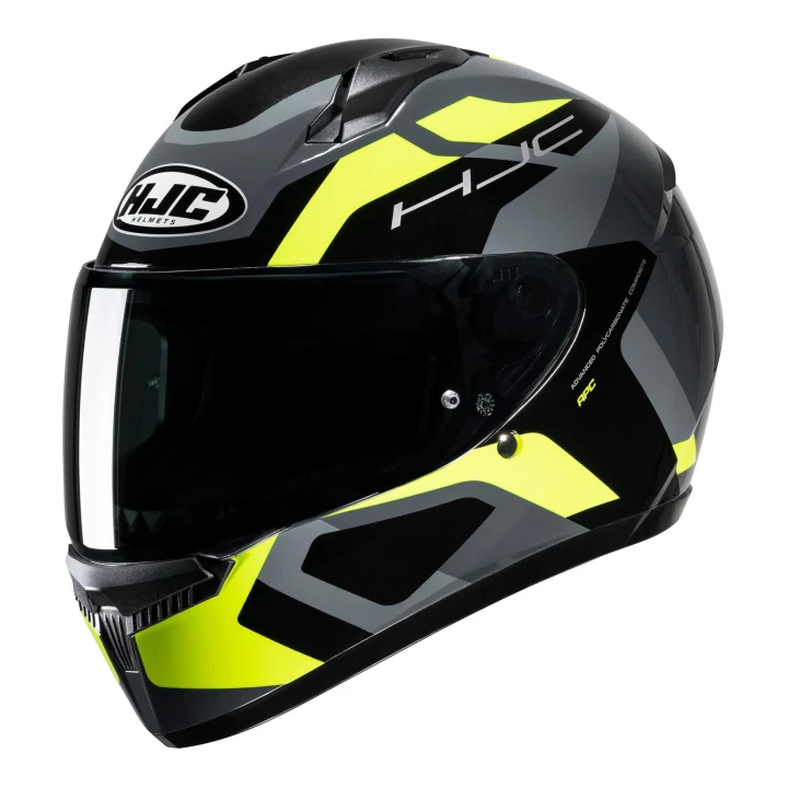 Full-face helmet HJC C10 TINS GREY/YELLOW grey yellow fluo black