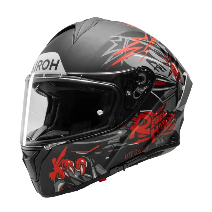 Full-face helmet AIROH SPARK 2 CRUZE BLACK GREY MATT black grey red