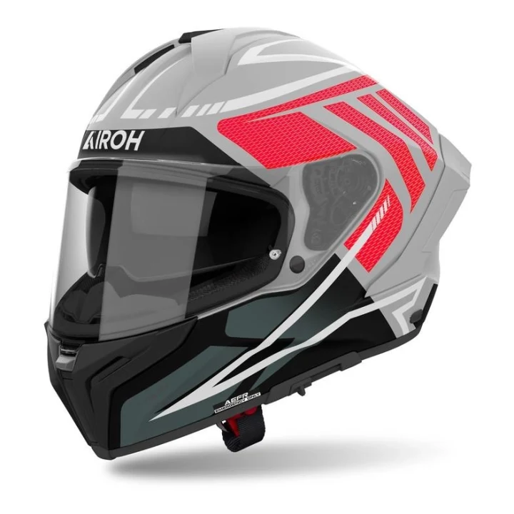 Full-face helmet AIROH MATRYX RIDER RED MATT red grey black