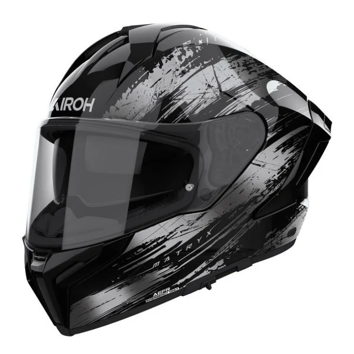 Full-face helmet AIROH MATRYX REFLEX GREY GLOSS black grey