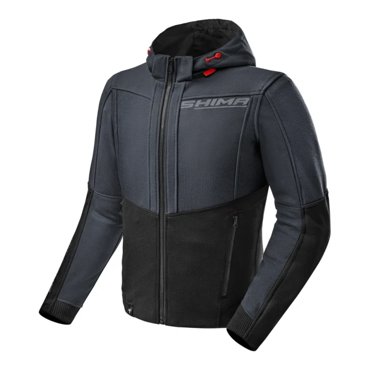 Motorcycle hoodie SHIMA DAYBREAKER MEN GREY grey
