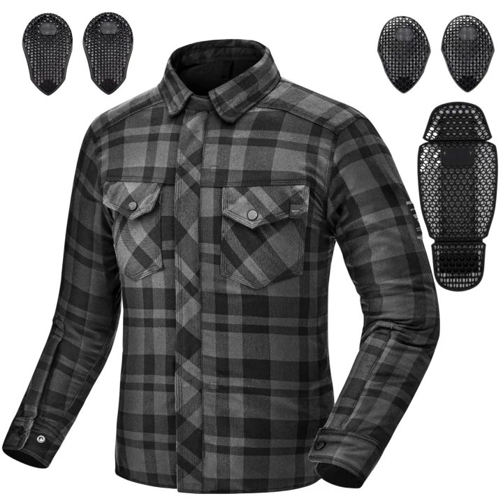 Motorcycle shirt SHIMA RENEGADE MEN 2 BLACK black