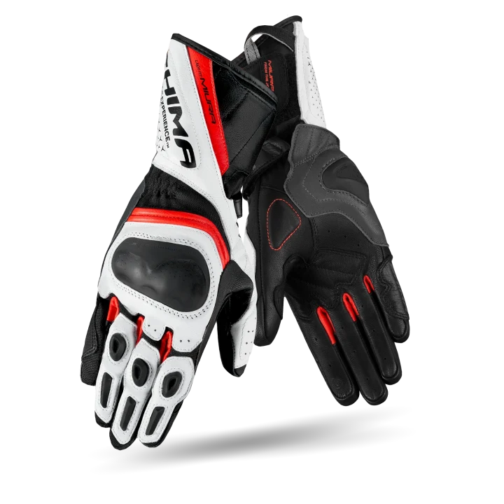 Sport gloves women's SHIMA MIURA RED fluo black white red fluo