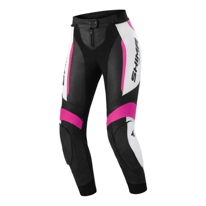 Women's leather pants SHIMA MIURA 2.0 PINK fluo black pink