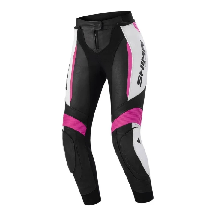 Women's leather pants SHIMA MIURA 2.0 PINK black white pink