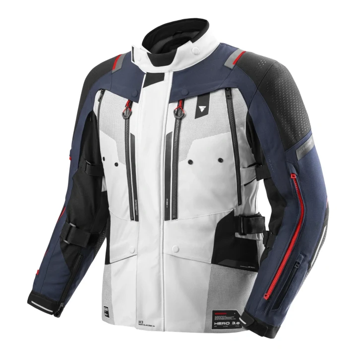 Textile jacket SHIMA HERO 3.0 G2 GREY/BLUE grey blue red black