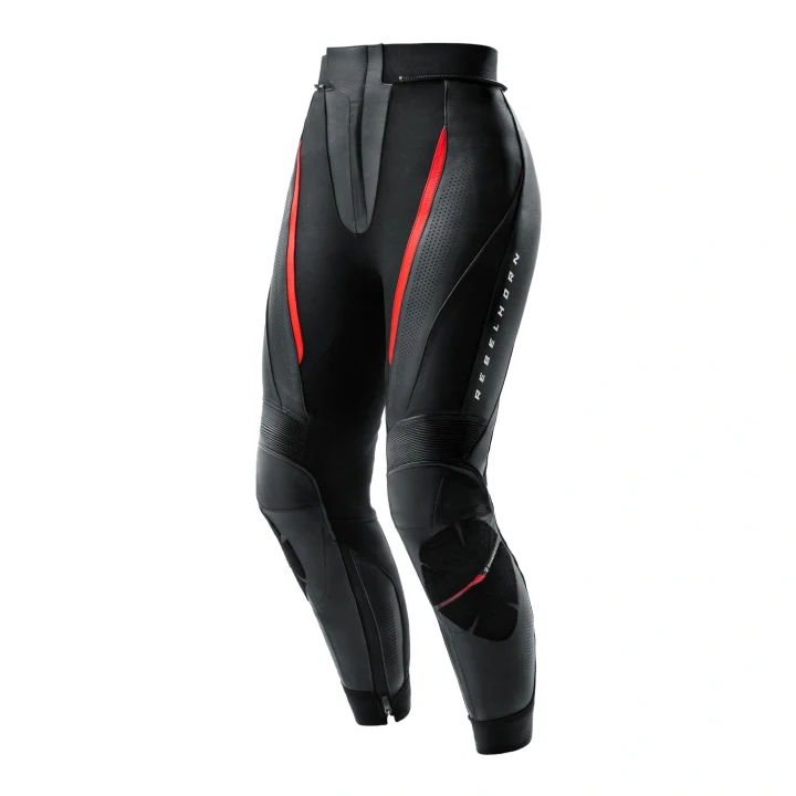 Women's leather pants REBELHORN DIVA BLACK/RED black red