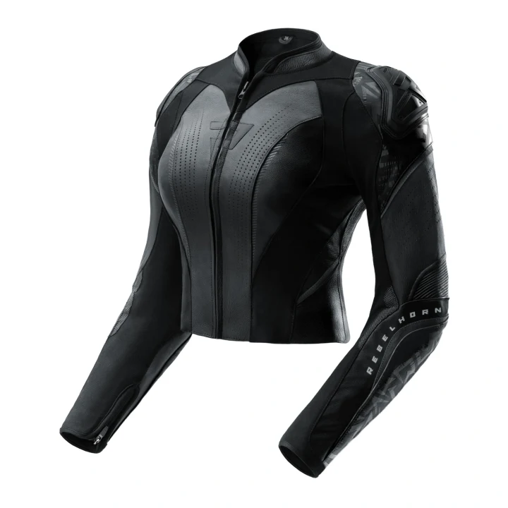 Women's leather jacket REBELHORN DIVA RS BLACK black