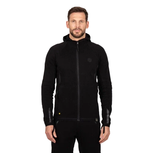 Motorcycle hoodie KNOX SHIELD HOODY BLACK black