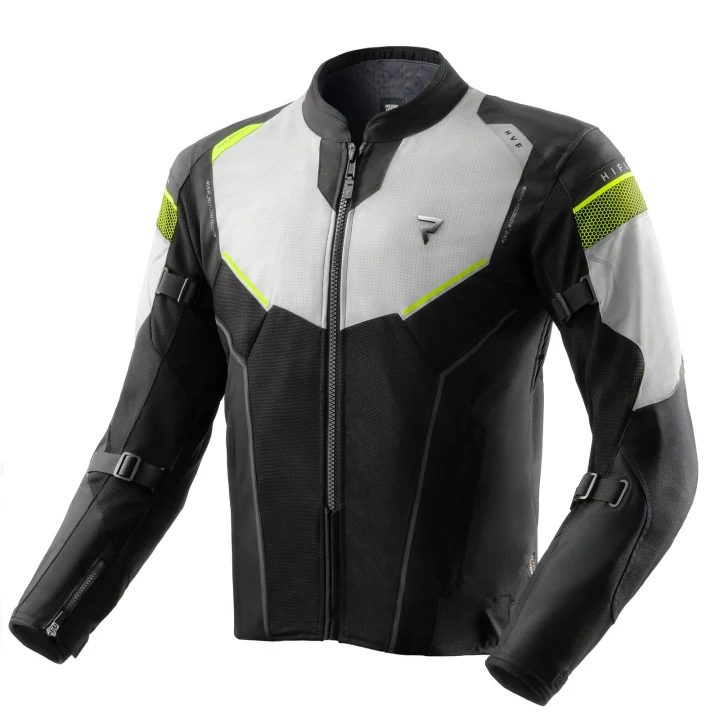 Textile jacket REBELHORN HIFLOW V BLACK/GREY/fluo YELLOW black grey yellow fluo