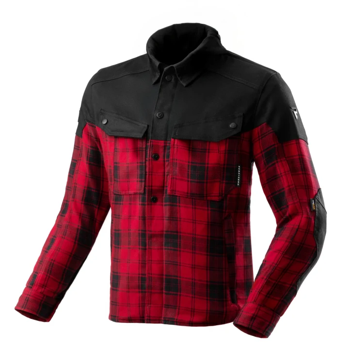 Motorcycle shirt REBELHORN SHIFTER BLACK/RED black red