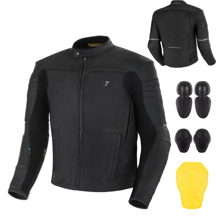 Leather jacket SHIMA SHADOW TFL BLACK black