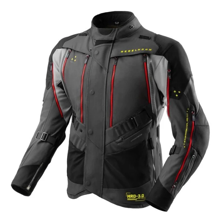Textile jacket REBELHORN HARDY 3.0 ANTHRACITE/GREY/YELLOW grafitowy grey yellow