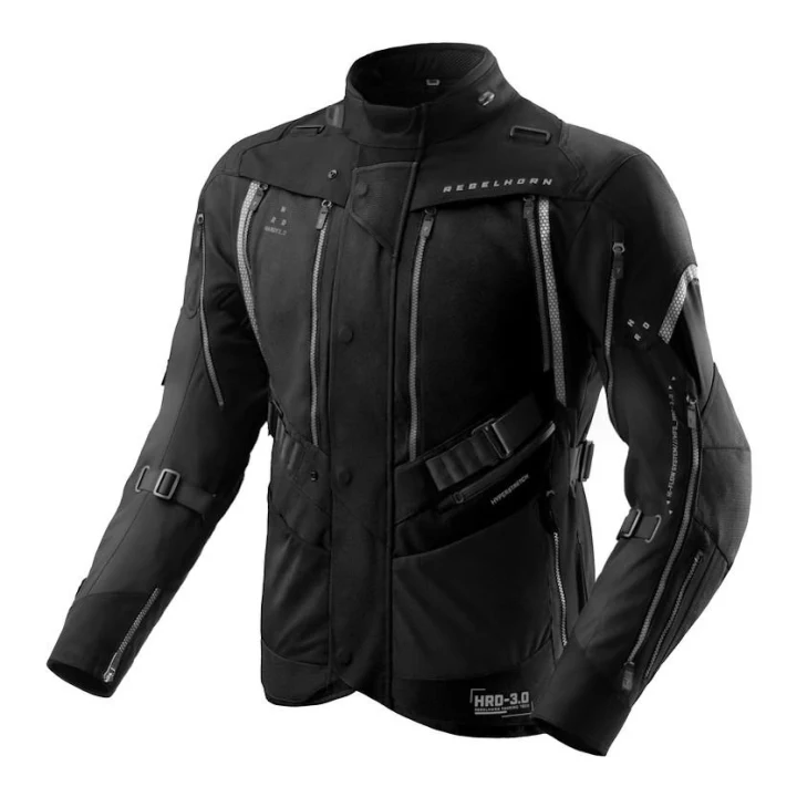 Textile jacket REBELHORN HARDY 3.0 BLACK black