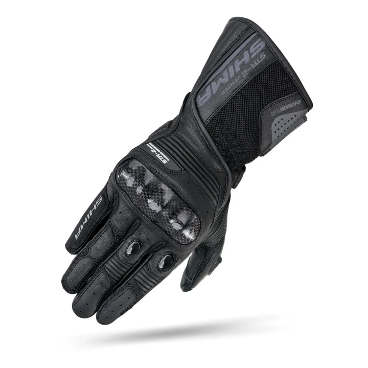 Sport gloves SHIMA STR-2 VENTED BLACK black