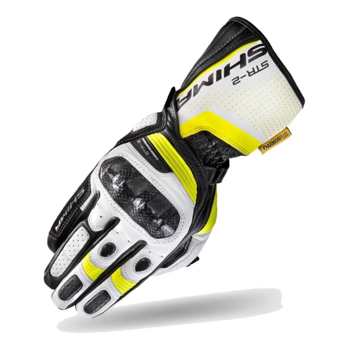 Sport gloves SHIMA STR-2 fluo yellow fluo white black